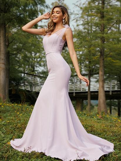 Beautiful Fishtail Evening Dress Long Pink | Evening Prom Dresses Online_3