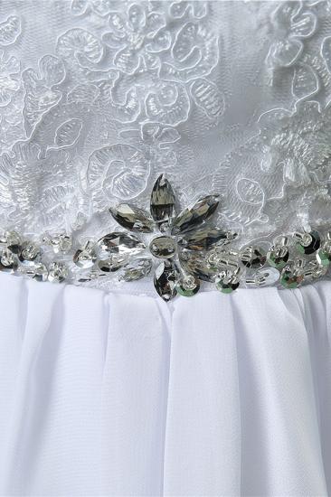 Schickes, bodenlanges Brautkleid aus Chiffon in A-Linie_7