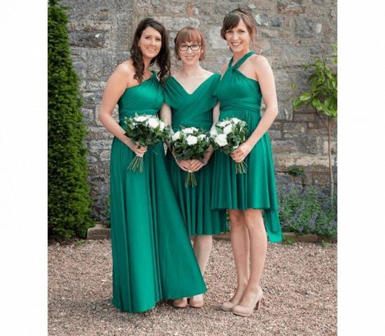 Grünes Infinity-Brautjungfernkleid in   53 Farben