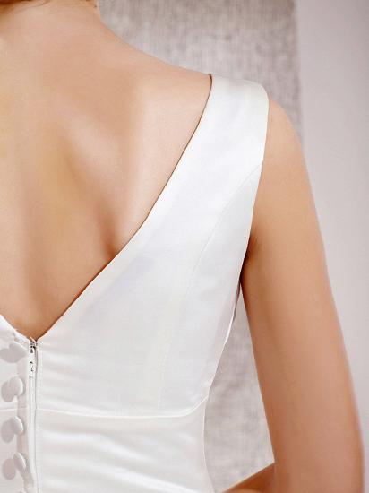 Erschwingliches Prinzessin-A-Linie-Hochzeitskleid mit V-Ausschnitt, ärmellosen Satin-Brautkleidern mit Kathedralenschleppe_8