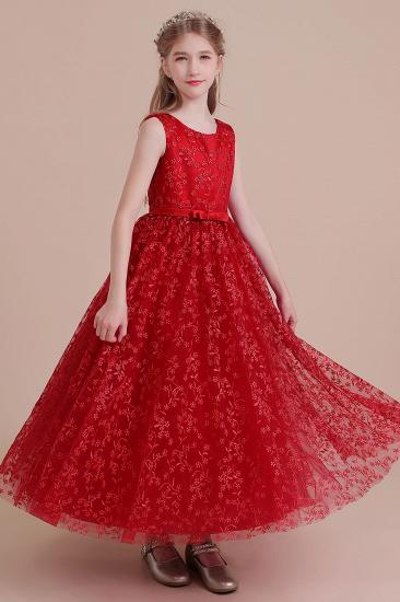 New Arrival Ankle Length Tulle Flower Girl Dress | Elegant A-line Little Girls Dress for Wedding_6
