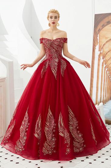 Henry | Elegant Off-the-shoulder Princess Red/Mint Prom Dress with Wing Emboirdery_3