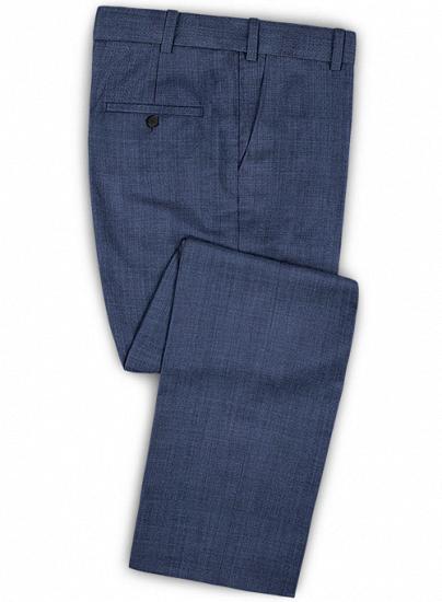Hübscher zweiteiliger blauer Anzug aus Wollmischung_3