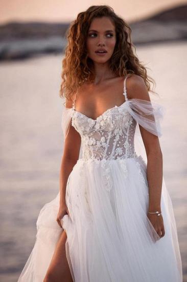 Boho Wedding Dresses A Line | Simple wedding dresses with lace_2
