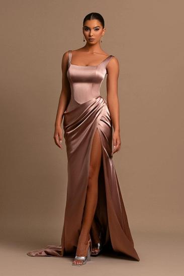 Simple evening dresses long | Satin Prom Dresses Cheap_3