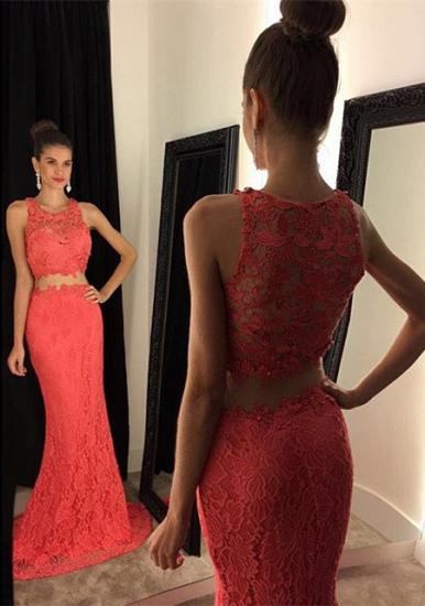 Elegant Two Piece Lace 2022 Prom Dress Latest Simple Formal Occasion Dresses