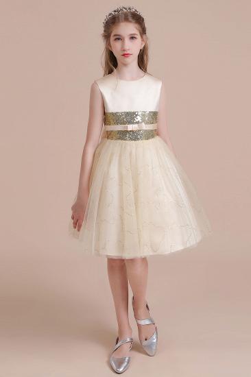 Lovely Tulle A-line Flower Girl Dress | Cute Sequins Little Girls Pegeant Dress Online